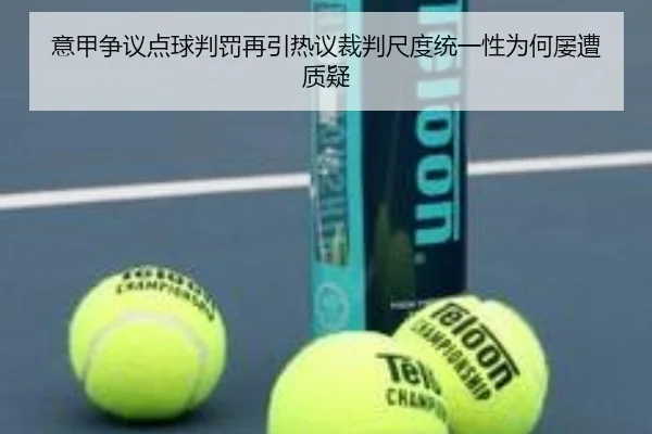 意甲争议点球判罚再引热议裁判尺度统一性为何屡遭质疑